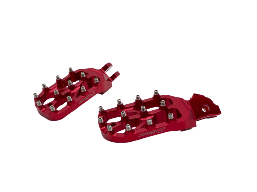 War 9 Elite Foot Pegs - Red
